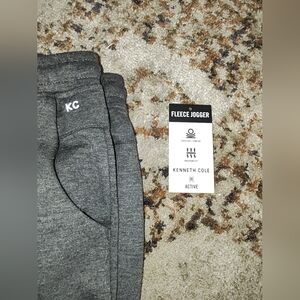 Kenneth Cole Gray Fleece Jogger Pants